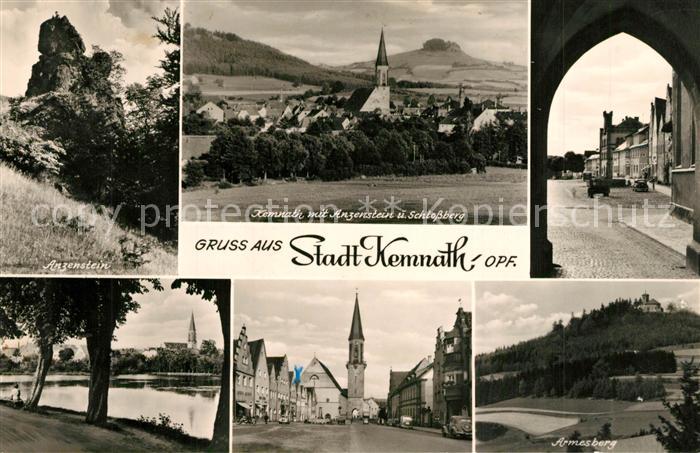 Kemnathen Oberpfalz Anzenstein Panorama Schlossberg Ortspartie Armesberg