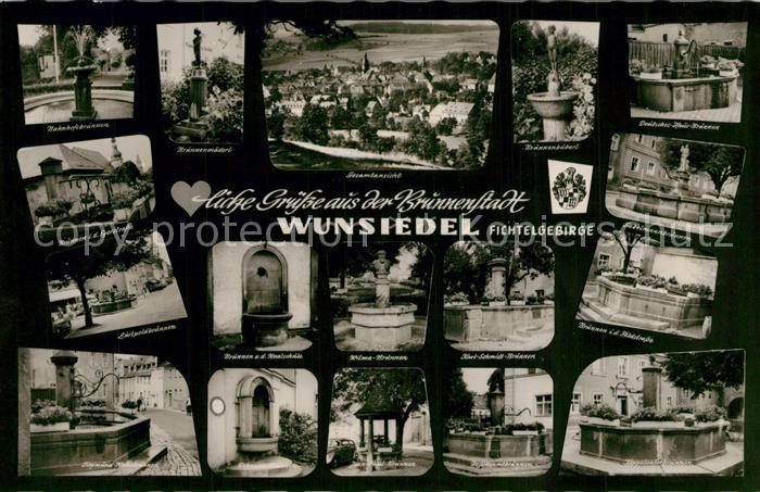 Wunsiedel Panorama Stadt der vielen Brunnen Details