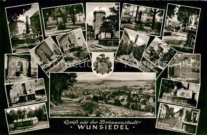 Wunsiedel Panorama Stadt der vielen Brunnen Details