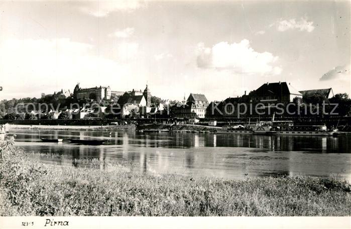 Pirna Elbe Sachsen Partie an der Elbe