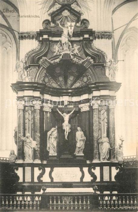 LueBECK  CITY Marienkirche Altar