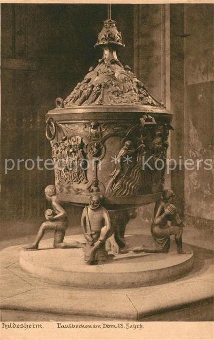 HILDESHEIM  CITY Taufbecken am Dom