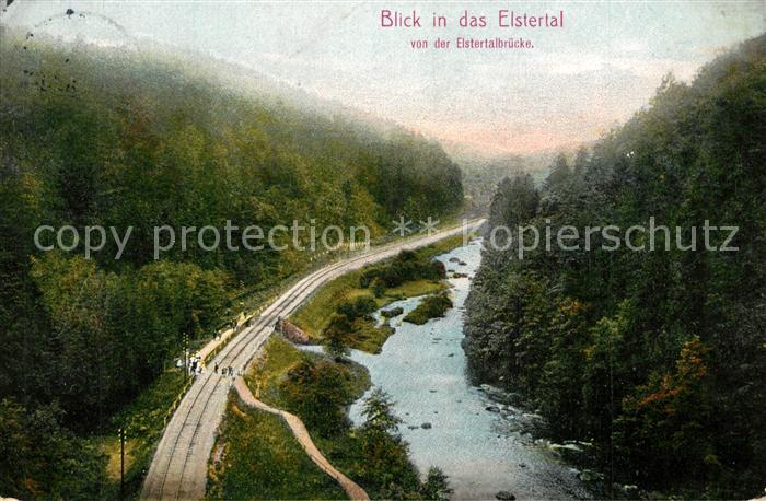 Bad Koestritz Blick von der Elstertalbruecke ins Elstertal