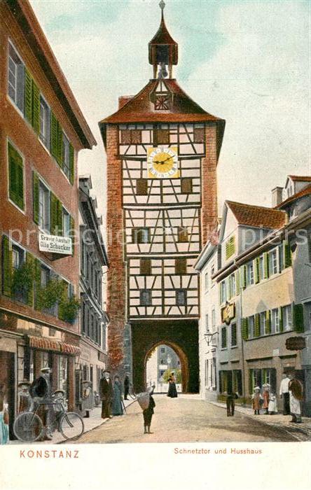 Konstanz Bodensee Schnetztor und Husshaus