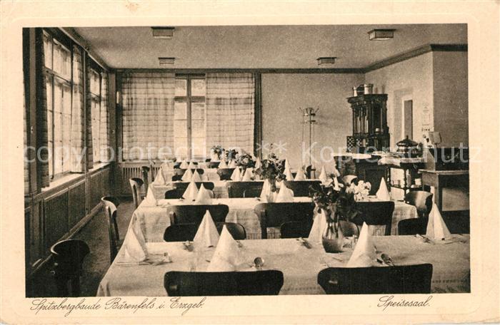 Erzgebirge Region Spitzbergbaude Baerenfels Speisesaal