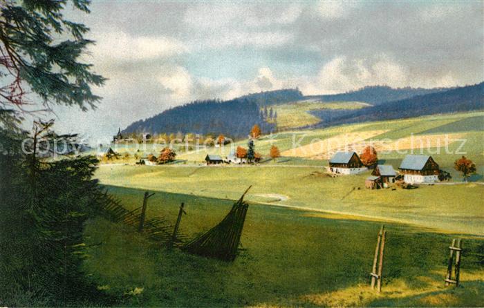 Rehefeld-Zaunhaus Blick vom Kreuzweg