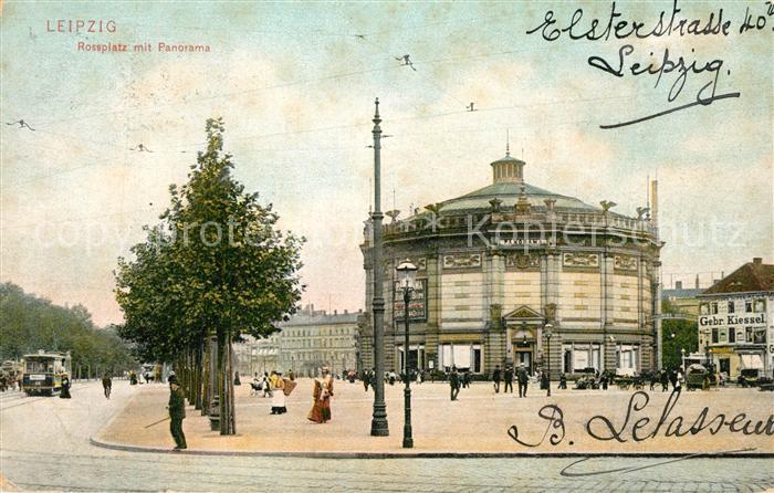 LEIPZIG Sachsen Rossplatz mit Panorama