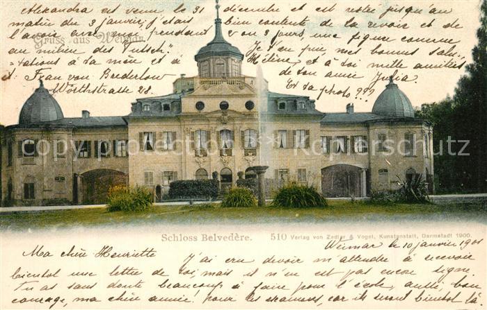 Weimar Thueringen Schloss Belvedere