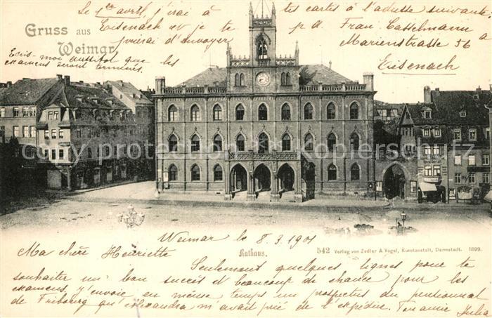 Weimar Thueringen Rathaus