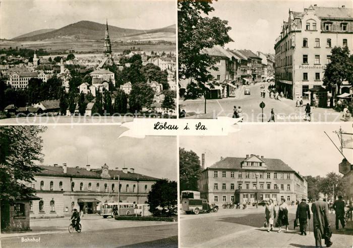 Loebau Sachsen Panorama Bahnhofstr Bahnhof