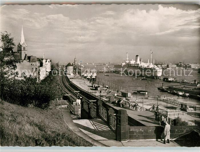 HAMBURG  CITY ueberseebruecke mit Passagierschiff Arcadia