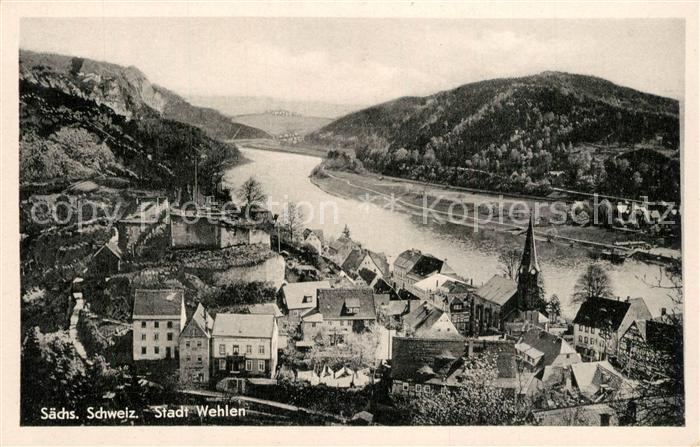 Wehlen Sachsen Panorama