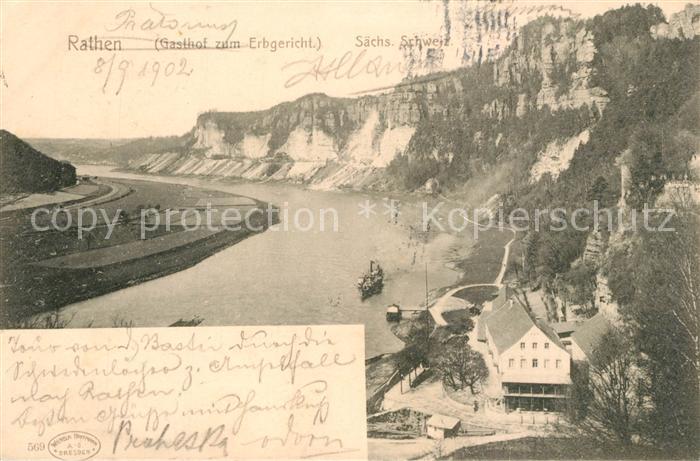 Rathen Saechsische Schweiz Gasthof zum Erbgericht