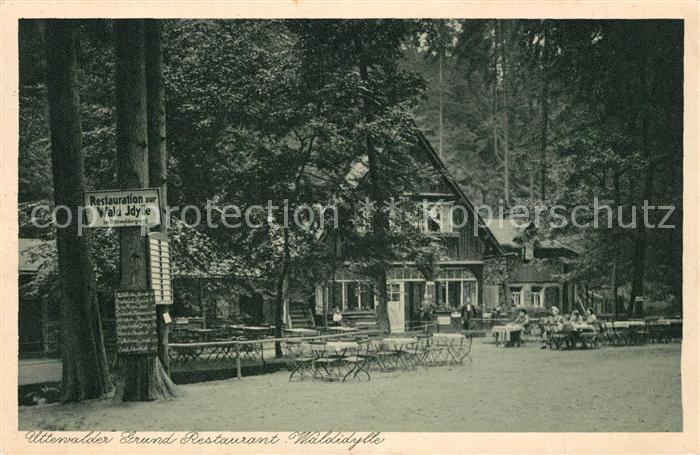 Uttewalder Grund Restaurant Waldidylle