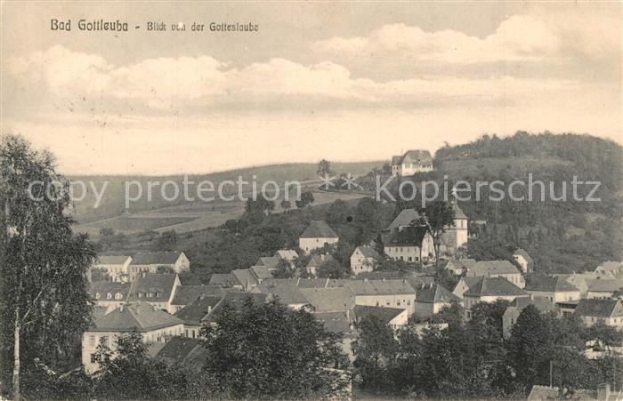 Bad Gottleuba-Berggiesshuebel Blick von der Gotteslaube