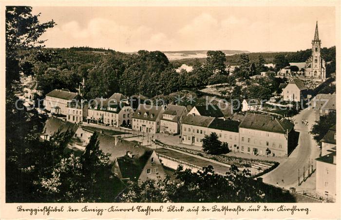 Berggiesshuebel Blick auf die Badstrasse und zum Kirchberg