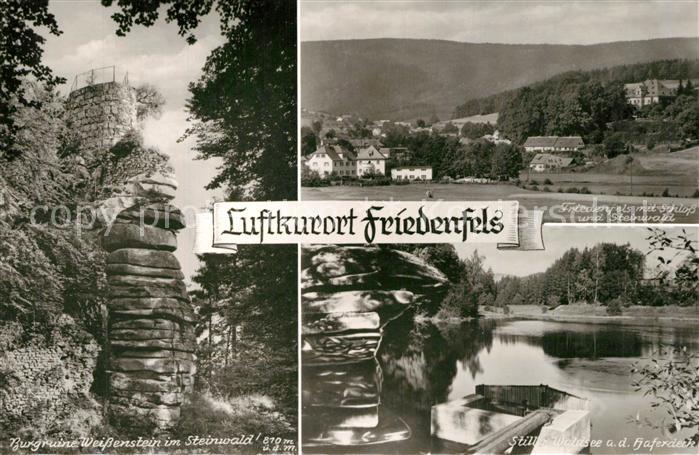 Friedenfels Burgruine Weissenstein im Steinwald Schloss Waldsee