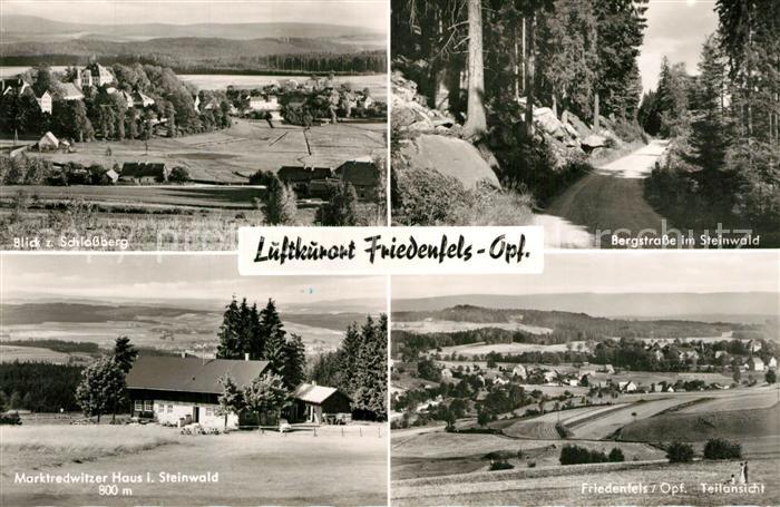 Friedenfels Schlossberg Bergstrasse im Steinwald Marktredwitzer Haus Panorama
