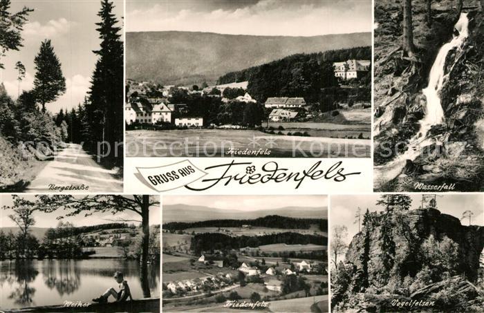 Friedenfels Bergstrasse Wasserfall Weiher Friedensfels Vogelfelsen