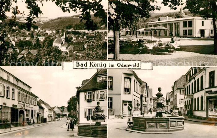 Bad Koenig Odenwald Teilansichten Brunnen