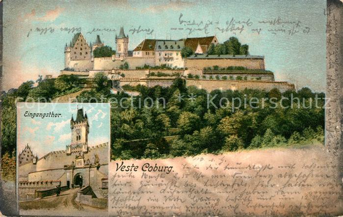 Coburg Bayern Veste Coburg Eingangsthor
