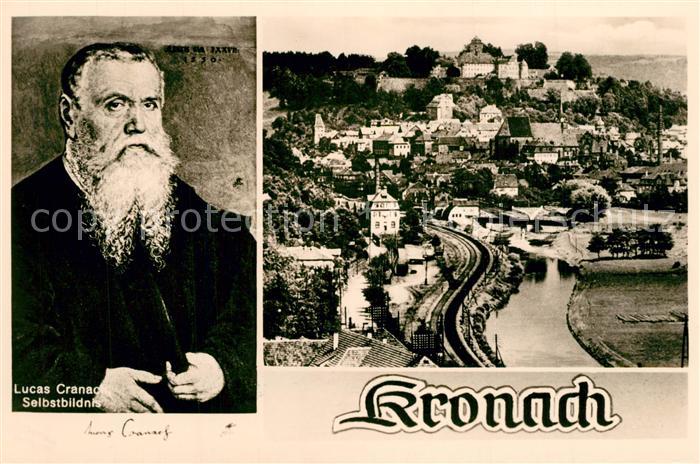 Kronach Oberfranken Panorama Lucas Cranach Selbstbildnis