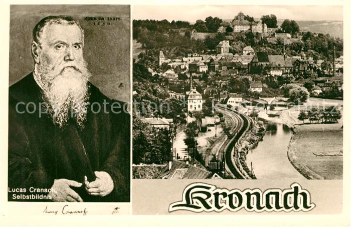 Kronach Oberfranken Panorama Lucas Cranach Selbstbildnis