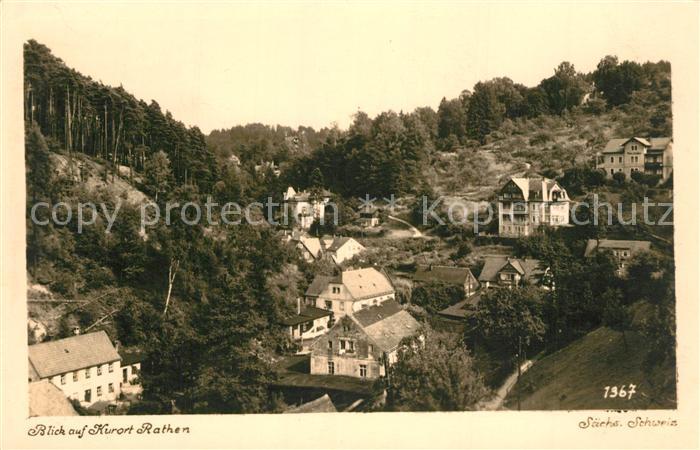 Rathen Saechsische Schweiz Ortsansicht