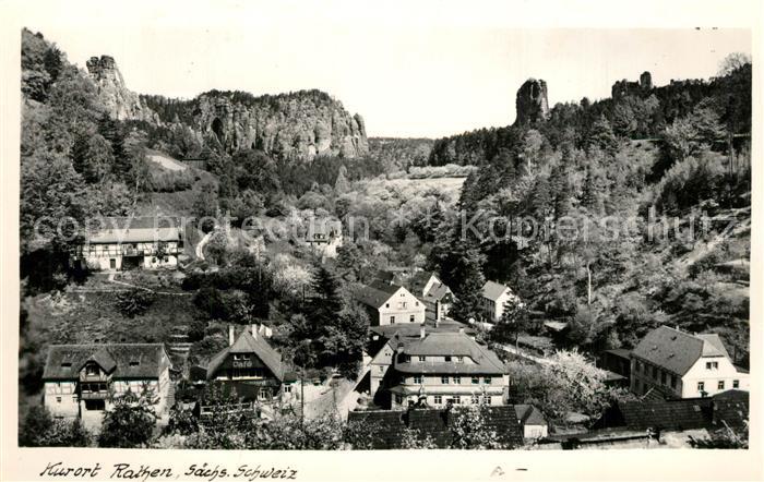 Rathen Saechsische Schweiz Teilansicht