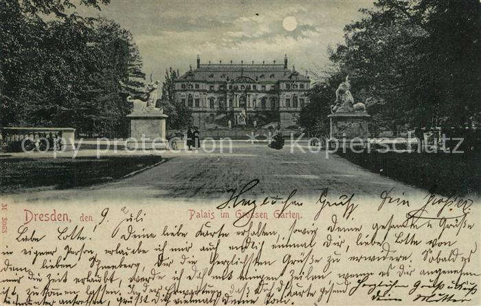 DRESDEN Elbe Palais im Grossen Garten
