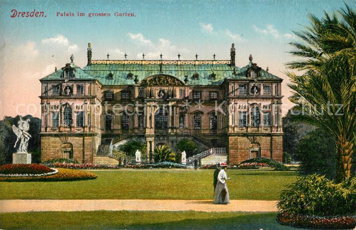 DRESDEN Elbe Palais im grossen Garten