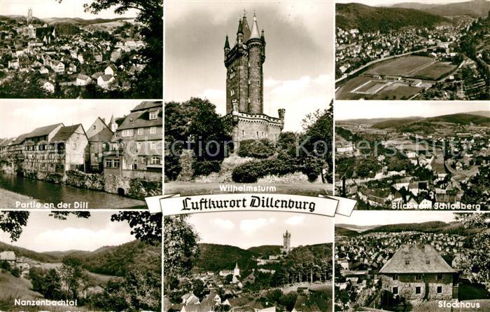 Dillenburg Panorama Wilhelmsturm Schlossberg Dillpartie Nanzenbachtal Stockhaus