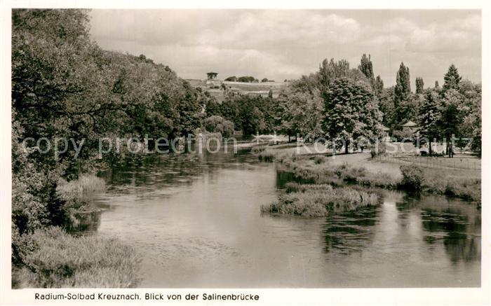 Bad Kreuznach Blick von der Salinenbruecke