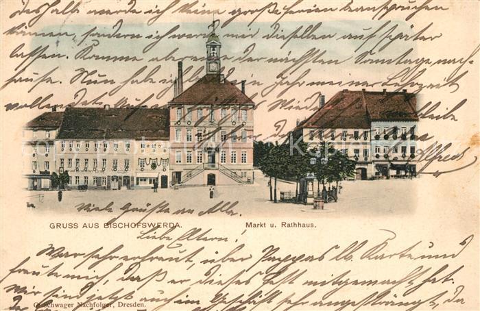 Bischofswerda Markt und Rathhaus