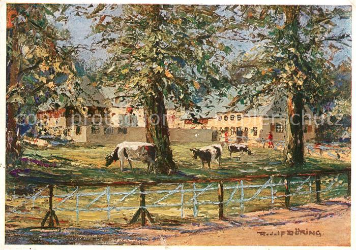 DRESDEN Elbe Internat Hygiene Ausstellung Dresden 1930 Gemaelde