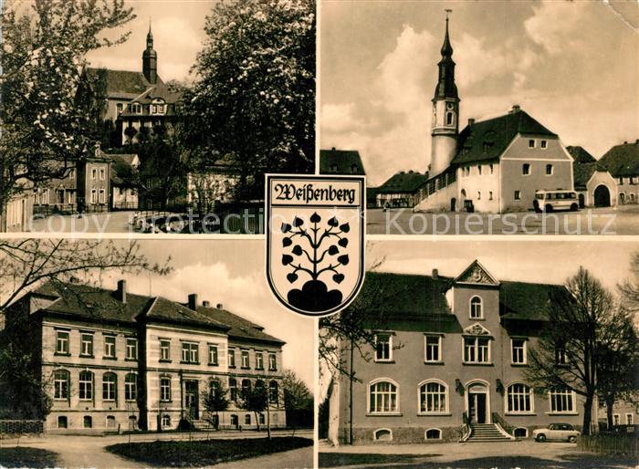 Weissenberg Sachsen Bahnhofstr Ev Kirche Marktplatz Rathaus Zentralschule HOG Vo