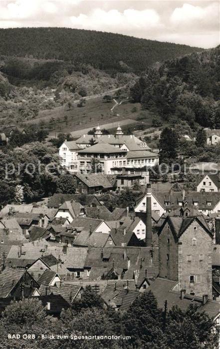 Bad Orb Panorama Blick zum Spessartsanatorium