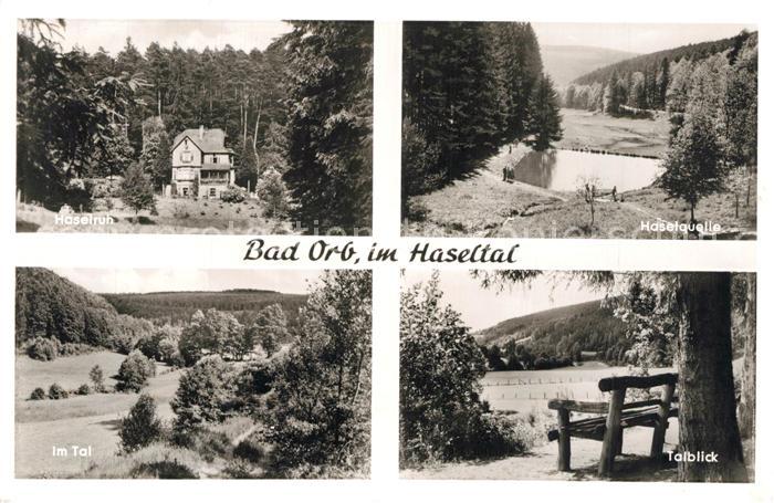Bad Orb Landschaftspanorama Haseltal Gasthaus Haselruh Haselquelle