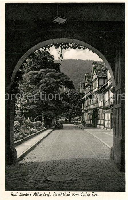 Bad Sooden-Allendorf Durchblick vom Soeder Tor