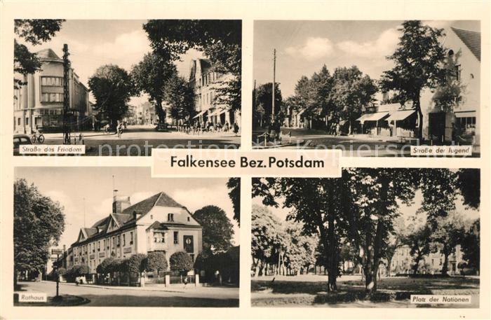 Falkensee Strasse des Friedens Strasse der Jugend Rathaus Platz der Nationen