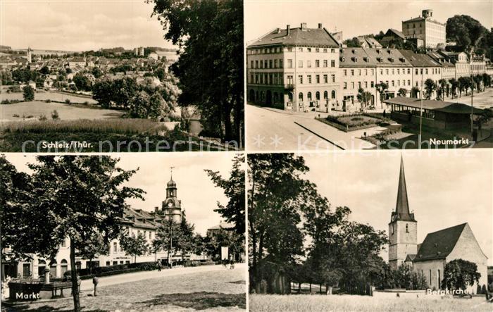 Schleiz Panorama Neumarkt Bergkirche Markt