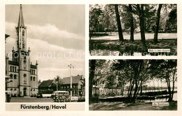Fuerstenberg Havel Markt Kurpark Bootshaus