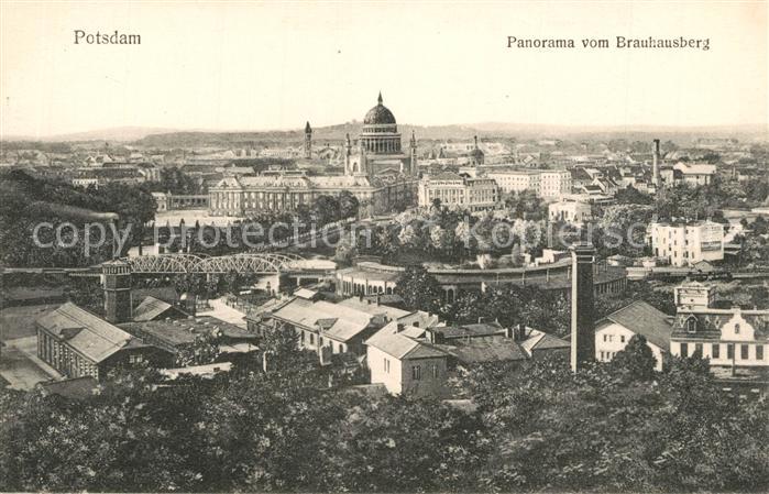 Potsdam Panorama Blick vom Brauhausberg mit Nikolaikirche