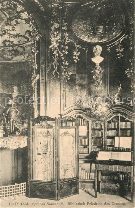 POTSDAM CITY Schloss Sanssouci Bibliothek Friedrich des Grossen