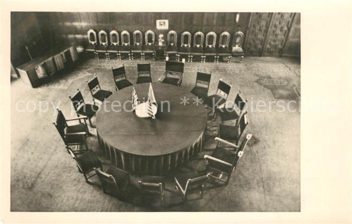 Potsdam Schloss Cecilienhof Historische Staette des Potsdamer Abkommens Sitzungs