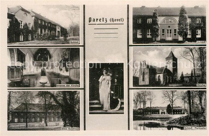 Paretz Schloss Kirche Innenansicht Altes Gutshaus Park Koenigin Luise