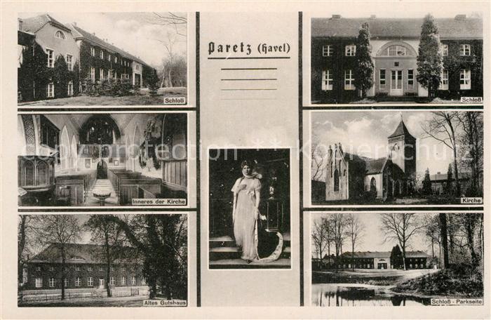 Paretz Schloss Kirche Innenansicht Altes Gutshaus Park Koenigin Luise