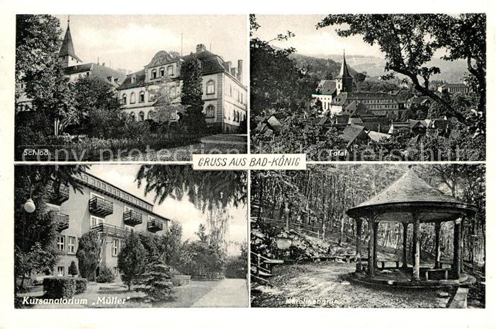 Bad Koenig Odenwald Schloss Kirche Kursanatorium Mueller Karolinengruen