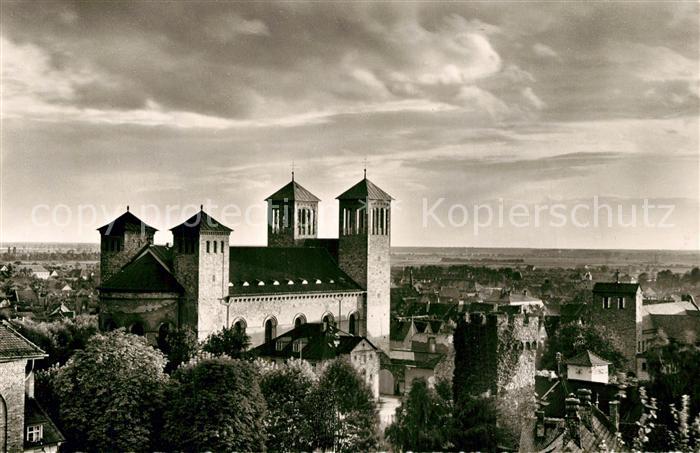 Bensheim Bergstrasse Stadtpanorama mit Kirche