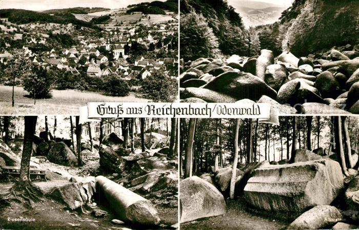 Reichenbach Odenwald Panorama Felsenmeer Altarstein Riesensaeule Natur